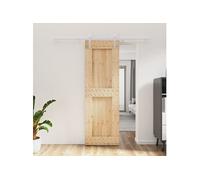 Schuifdeur met beslag 70x210 cm massief grenenhout3203032