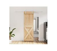 Schuifdeur met beslag 70x210 cm massief grenenhout3203038