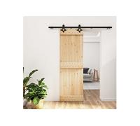 Schuifdeur met beslag 70x210 cm massief grenenhout3203139