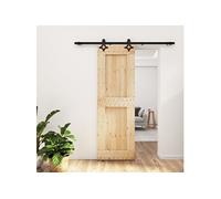 Schuifdeur met beslag 70x210 cm massief grenenhout3203145
