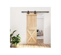 Schuifdeur met beslag 70x210 cm massief grenenhout3203151