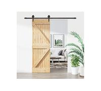 Schuifdeur met beslag 70x210 cm massief grenenhout3203197