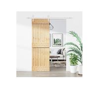 Schuifdeur met beslag 70x210 cm massief grenenhout3203215