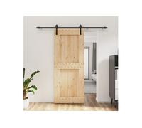 Schuifdeur met beslag 85x210 cm massief grenenhout3202994