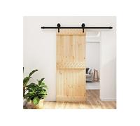 Schuifdeur met beslag 85x210 cm massief grenenhout3203232