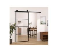 vidaXL Porte coulissante avec kit de quincaillerie 90x205 cm Verre ESG