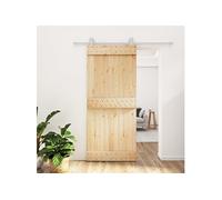 Schuifdeur met beslag 90x210 cm massief grenenhout3203089