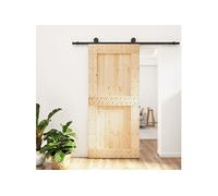 Schuifdeur met beslag 95x210 cm massief grenenhout3203074