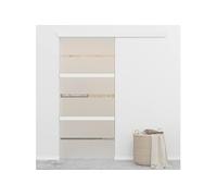 Schuifdeur met zachte stops 90x205 cm ESG-glas en aluminium288062