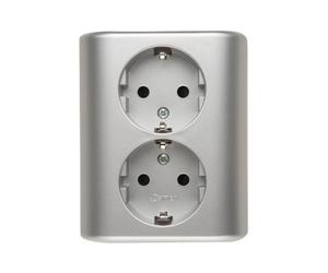 Schuko Double prise encastrée avec Simon 54 EGSZ2PZ/43
