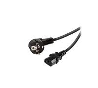 Schuko/IEC Cable d''alimentation 3 broches, 1,8 m, noir