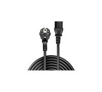 Schuko IEC Mains Cable - Câble d'alimentation - power CEE 7/7 incliné pour power IEC 60320 C13 - 70 cm - moulé - noir