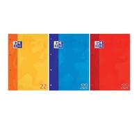 Schulblock - OXFORD - DIN A4 - 50 Blatt - 90 g/qm - 4-farbig sortiert