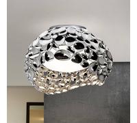 Schuller Valencia Plafonnier LED Narisa, argenté, Salon / Salle à manger, Métal, Moderne, Plafonnier LED