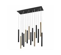 Schuller Varas - Luminaire suspendu à intensité variable Cluster Drop, or brillant, blanc mat, télécommande