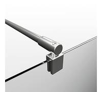 Schulte barre de stabilisation 122 cm, laiton chromé, pour porte paroi de douche verre 5 à 8 mm, béquille de renfort à raccourcir, universel