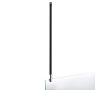 Schulte barre de stabilisation noir 80 cm, fixation au plafond, pour Schulte paroi de douche verre 5 à 8 mm, béquille de renfort universel à raccourcir