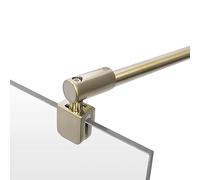 Schulte barre stabilisation 122cm or brossée recoupable douche verre 5/8mm | pour paroi porte de 5 à 8mm