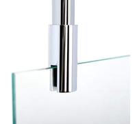 Schulte barre stabilisation chromée 80cm fixation plafond verre 5/8mm