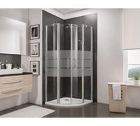 Schulte douche accès d’angle battant arrondi 90x90x192cm chromé autolevant