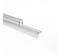 Schulte joint d'étanchéité de douche bas universel horizontal, 100 cm recoupable, pour verre 5 mm, transparent