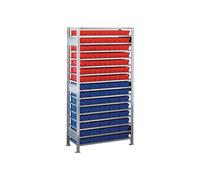 SCHULTE Lagertechnik Étagère à emboîter H2000xl1000xP400 mm étagère de base 1...