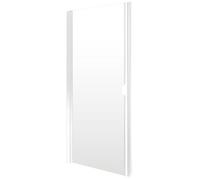 Schulte porte douche pivotante niche 80 x 180 blanc réversible verre 5mm