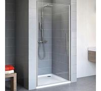 Schulte porte douche pivotante niche 80x192 argenté autolevant réversible