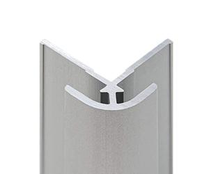 Schulte profilé d'angle extérieur 210 cm alu-argenté pour panneau mural de salle de bain DécoDesign, revêtement décoratif douche, recoupable adaptable à la hauteur du panneau