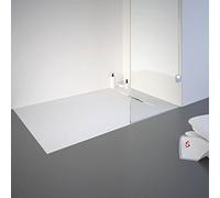Schulte receveur de douche 80x120x3.2 cm blanc effet pierre antidérapant