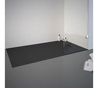 Schulte receveur de douche 80x140x3.2 anthracite effet pierre antidérapant