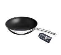 Schulte-Ufer ASTRAL 64455-28 Poêle wok en acier inoxydable avec structure de surface Universus 28 cm