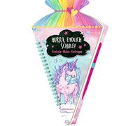 Schultüten-Kratzelbuch - Einhorn-Paradies - Hurra, endlich Schule!: Kratzeln, Malen, Eintragen