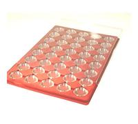 Schulz P040 Plateau de rangement pour pièces de monnaie avec couvercle de protection + 40 capsules de rangement de Ø 26 mm (pour pièces de 2 Euros)