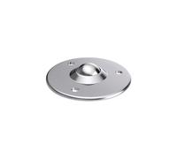 Schulz Stanztechnik Roulette à billes - Encastrée - En acier - Diamètre de la boule portante : 19 mm