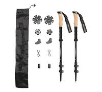 Schulz Tech Bâtons de randonnée télescopiques en aluminium avec poignée en liège I Bâtons de marche nordique légers pour homme et femme pour le ski et la randonnée I Bâtons de trekking pour sports de