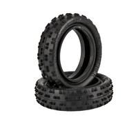 Schumacher 1:10 Cut Stagger argent pneus tout-terrain 2 roues motrices pneus ...