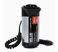 Schumacher Electric INV150 - Convertisseur 300W, 12V à 220V/240V - Onduleur pour Voiture - Prise Allume-Cigare avec Adaptateur de Chargeur Rapide et USB - Chargez Smartphone, Tablette, Ordinateur