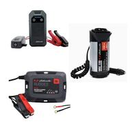 Schumacher Electric - Pack Aventure : Booster SBX504 + Chargeur SPX457 + onduleur INV150 pour Voiture - démarreur 1000A Lithium avec powerbank + Chargeur Intelligent 1A 6/12V + convertisseur 12V 230V