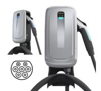 Schumacher SEV455 - Chargeur Mural pour Véhicules Hybrides et Électriques - Borne de Recharge Intelligente Monophasée Type 2, 32A, 230V, 7,4kW - Intérieur/Extérieur - Design Épuré