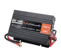 Schumacher INV 1000 Onduleur Convertisseur Sinus Modifié 12V DC > 230V AC - Puissance Continue 1000W - Protections Surtensions, sous-Tensions, Surcharges et Thermique - Ventilateur - Silencieux