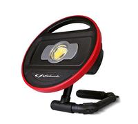 Schumacher SL879 Lampe LED Batterie Lithium-Ion Rechargeable 15W, 1200 Lumens - pour Espaces de Travail, Sites de Construction, Garages - Dimmer de Luminosité - Pied de Support - Finition Soft-Touch