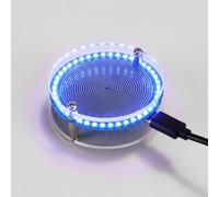 Schumann Générateur d'ondes sinusoïdales, avec lumière LED colorée RVB, alimentation USB, pour la méditation à domicile, le bureau, l'amélioration du sommeil