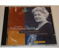 Schumann-Heink, Ernestine - 1934 Broadcast