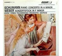 Schumann Piano Concerto in A Minor / Weber Konzertstück in F Minor / Friedrich Gulda with Vienna Philharmonic Orchestra / Volkmar Andreae, Conductor