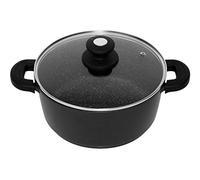 Schumann Professionnel - Faitout - Compatible Tous feux dont Induction - Fonte d'Aluminium Sans PFOA - Poignées en Silicone - Couvercle Inclus - 28cm - 6,9L