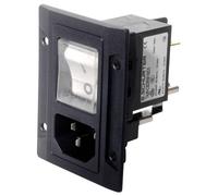 Schurter 3-108-454 Connectique pour appareils réfrigérants mâle, droit Nombre total de pôles: 3 10 mA noir 1 pc(s)