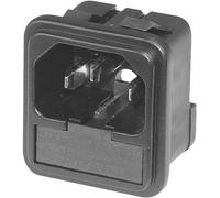 Schurter 4304.6026 Connectique pour appareils réfrigérants mâle, droit Nombre total de pôles: 3 10 mA noir 1 pc(s)