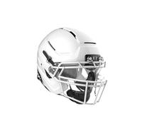 Schutt F7 AiR Elite Varsity Casque de Football Virginia Tech 5 étoiles, léger, pour lycée, Taille L, Blanc Brillant moulé, Masque Facial F7X ROPO DW attaché