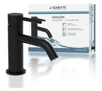 SCHUTTE Aragon 37965 Robinet d'eau Froide Uniquement pour Eau Froide - Robinet de lavabo pour Toilettes d'invites - Robinet pour Pet